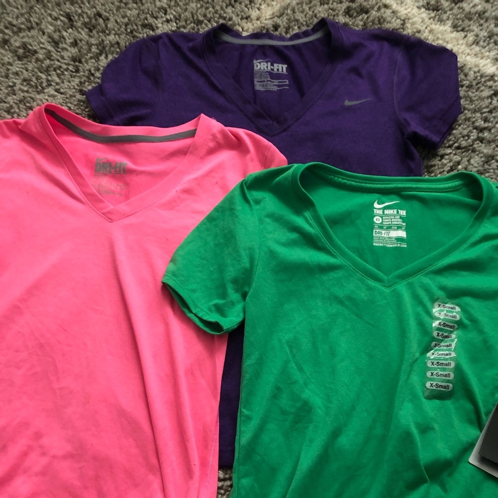 Nike dryfit shirts sold all together.